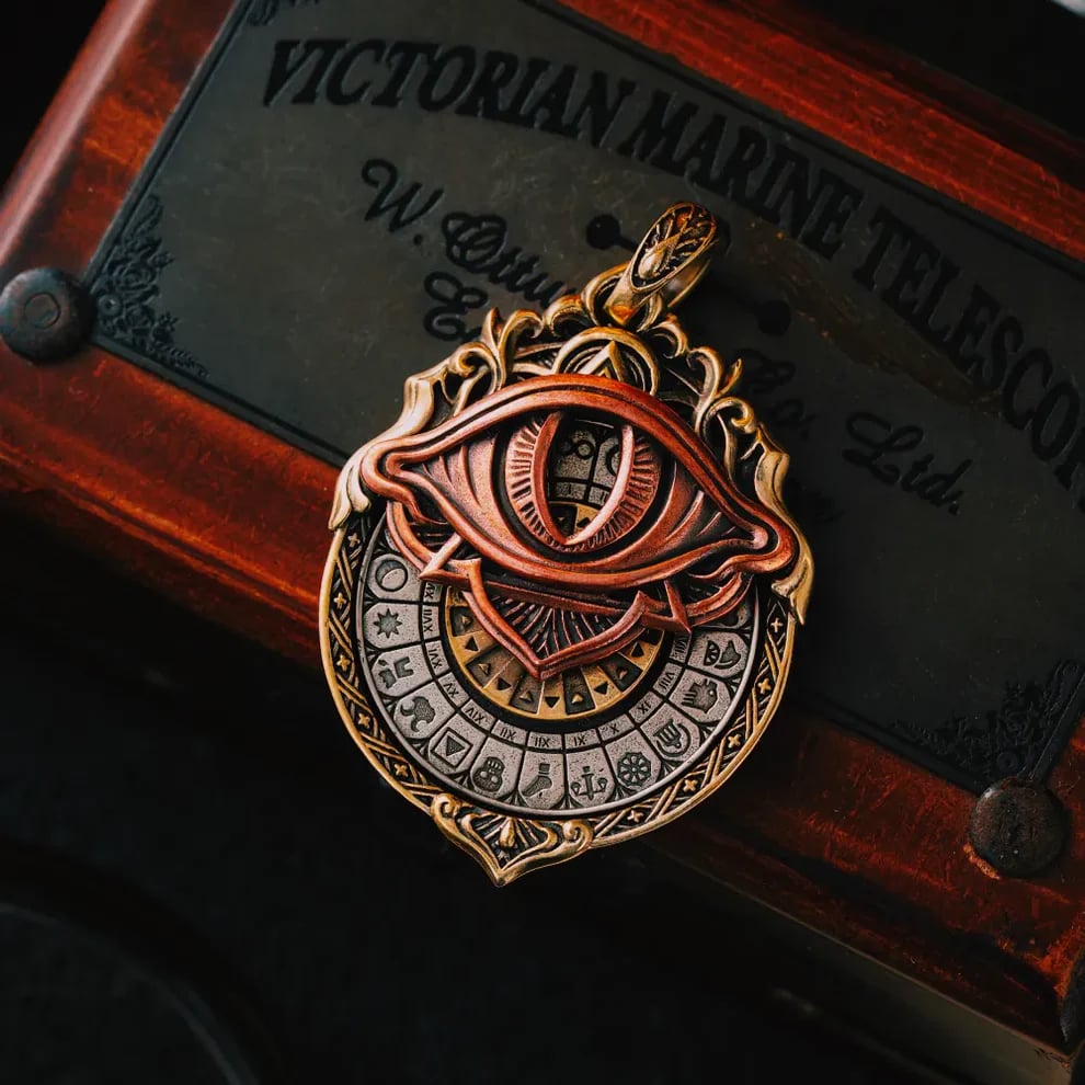 🔮 Handcrafted Tarot Eye Pendant – A Symbol of Intuition & Insight